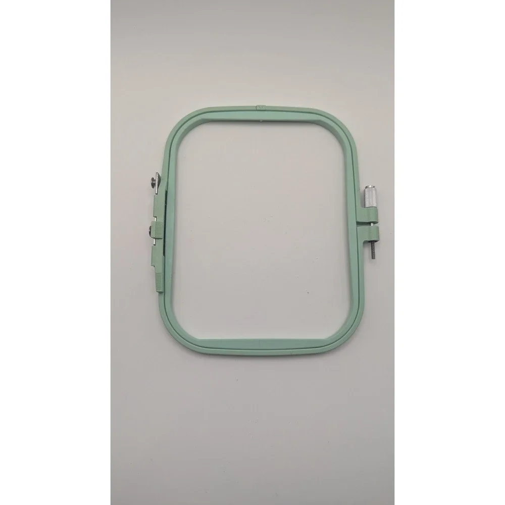 Mint Green Embroidery Machine Hoop with ABC Alignment‎ Grid Template Crafting